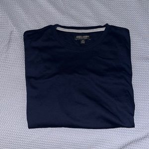 Banana Republic Luxury Touch Long Sleeve Shirt Navy Blue